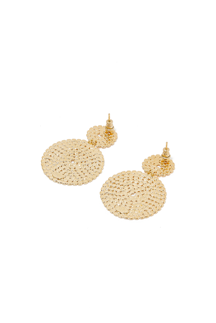 Once Small Lucky Earrings, Gold-Plated Metal